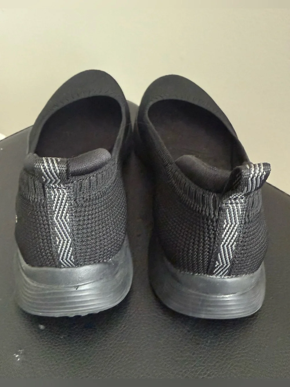 Skechers Black Stretch-Fit Slip-On Flats